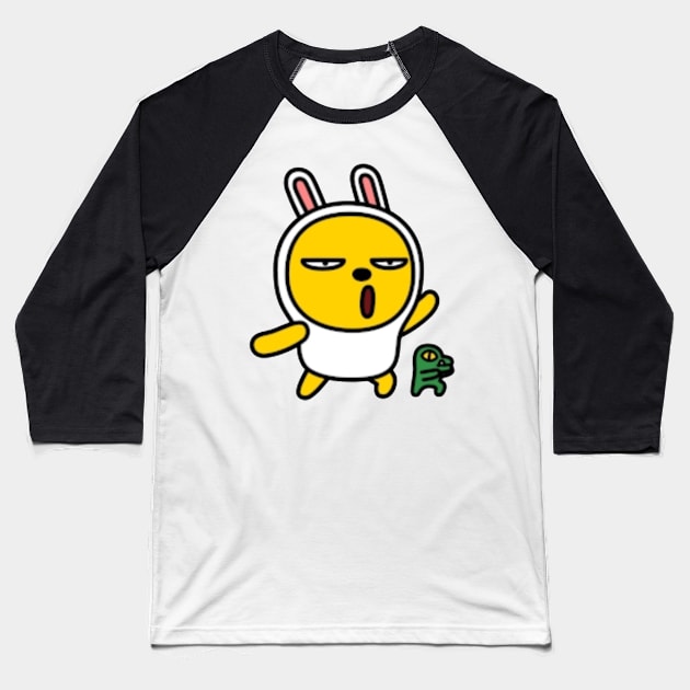 KakaoTalk Muzi and Con Character (OKAY) Baseball T-Shirt by icdeadpixels